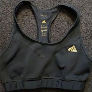 Adidas navy blue climalite sports bra